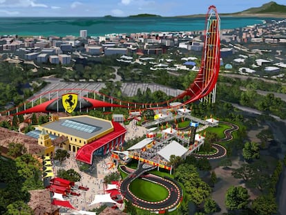 Mauqeta de Ferrari land.