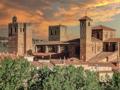 Vista de la catedral de Sigüenza (Guadalajara).