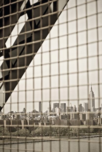 Perfil de Manhattan desde el puente de Williamsburg.