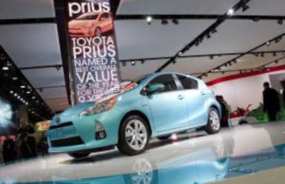 El Toyota Prius es presentado en el Salón Internacional de Automóvil de Detroit. EFE/Archivo