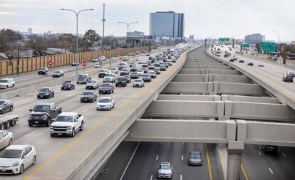 Autopista LJB de Ferrovial en Dallas. 