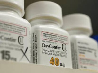 Botes de OxyContin, de Purdue Pharma.