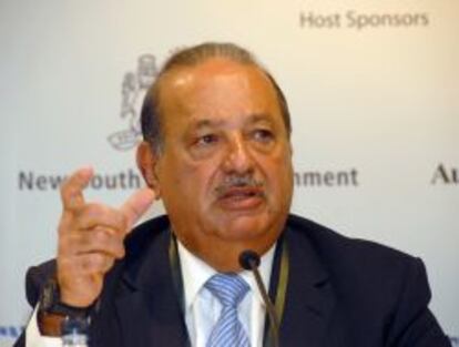 Carlos Slim, principal accionista de Am&eacute;rica Movil