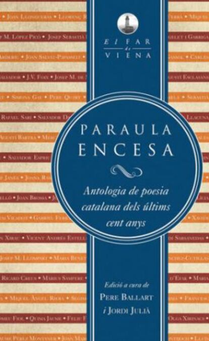 Coberta de l'antologia 'Paraula encesa'.