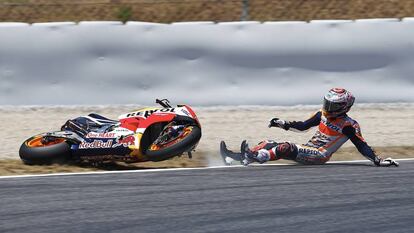 M&aacute;rquez, en el &uacute;ltimo gran premio de Catalunya. 