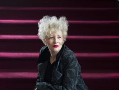 La actriz y directora Magüi Mira, en el Teatro La Latina.