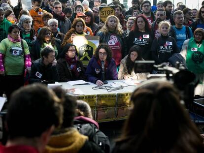 Roda de premsa aquesta setmana de la plataforma Prou Desnonaments Oberts.