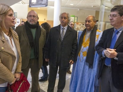 García-Pelayo y Valderas, en el encuentro sobre el Sáhara.
