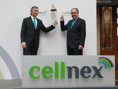 Francisco Reynés y Tobías Martínez, presidente y consejero delegado de Cellnex, respectivamente.