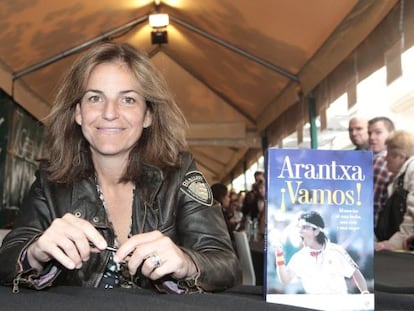 Arantxa Sánchez-Vicario en la firma de su libro el pasado Sant Jordi.