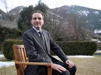 El escritor y embajador en Londres Carles Casajuana, ayer en Andorra.