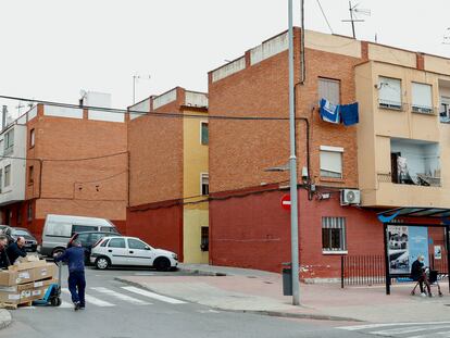 Barrio de Carbonaire, en La Vall d’Uixó, en Castellón, donde una mujer recibió un balazo en la cabeza en la noche del lunes.