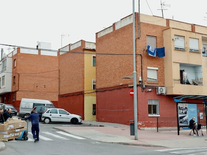 Barrio de Carbonaire, en La Vall d’Uixó, en Castellón, donde una mujer recibió un balazo en la cabeza en la noche del lunes.