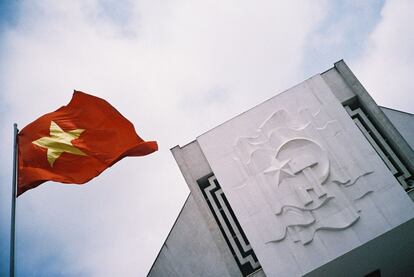 El mausoleo de Ho Chi Minh en Hanoi (Vietnam).