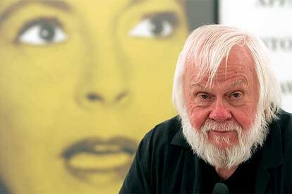 El artista estadounidense John Baldessari, el pasado lunes, en Madrid.