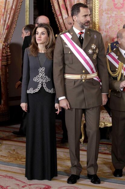 Junto al Rey Felipe, en 2013.