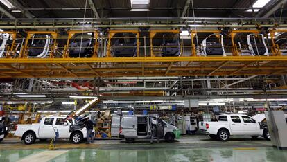 Línea de Montaje de Nissan en Zona Franca (Barcelona).