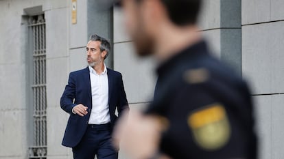 Jorge Vilda, el martes a su llegada a la Audiencia Nacional (AN) para declarar.