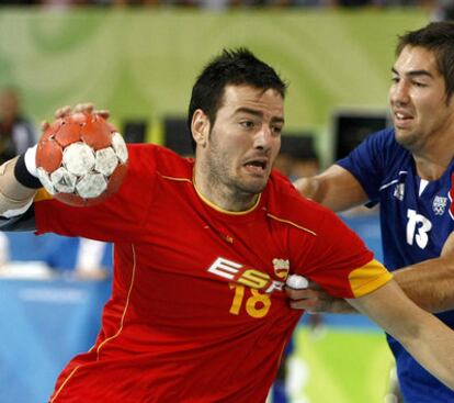 Iker Romero, durante un partido con España.