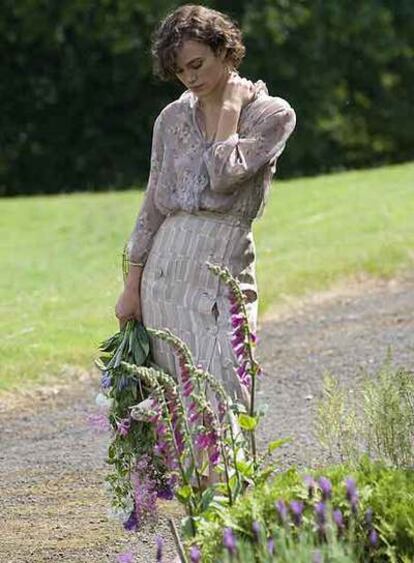 Keira Knightley, en un fotograma de <i>Expiación.</i>