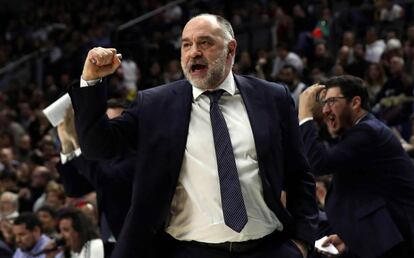 Laso, en el último partido de Euroliga