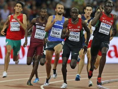 Rudisha lidera los 800m.