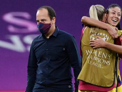 Lluís Cortés, durante un partido en la última edición de la Champions.