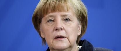 La canciller Angela Merkel durante una intervenci&oacute;n en Berl&iacute;n el pasado diciembre. 