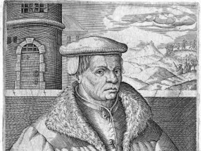 Retrato de Thomas Müntzer, de Christoph Van Sichem.