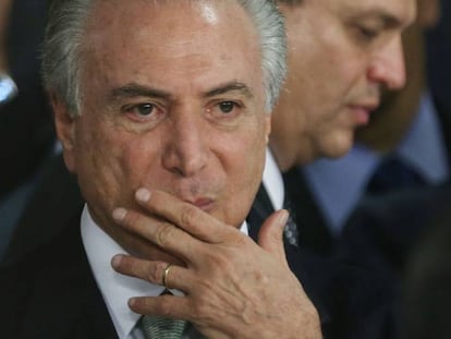 O presidente interino, Michel Temer.