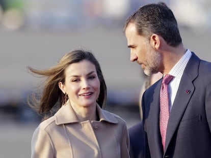Felipe VI y la reina Letizia, a su llegada hoy a Jap&oacute;n.