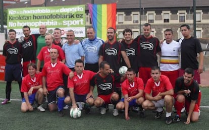 El equipo de G Madrid en el torneo Hegosport, en 2011, en Bilbao.