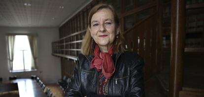 María Elosegui, nueva jueza del Tribunal Europeo de Derechos Humanos, en la Facultad de Derecho de Zaragoza.