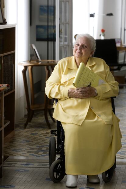 La agente literaria Carmen Balcells, en su casa de Barcelona en 2009.