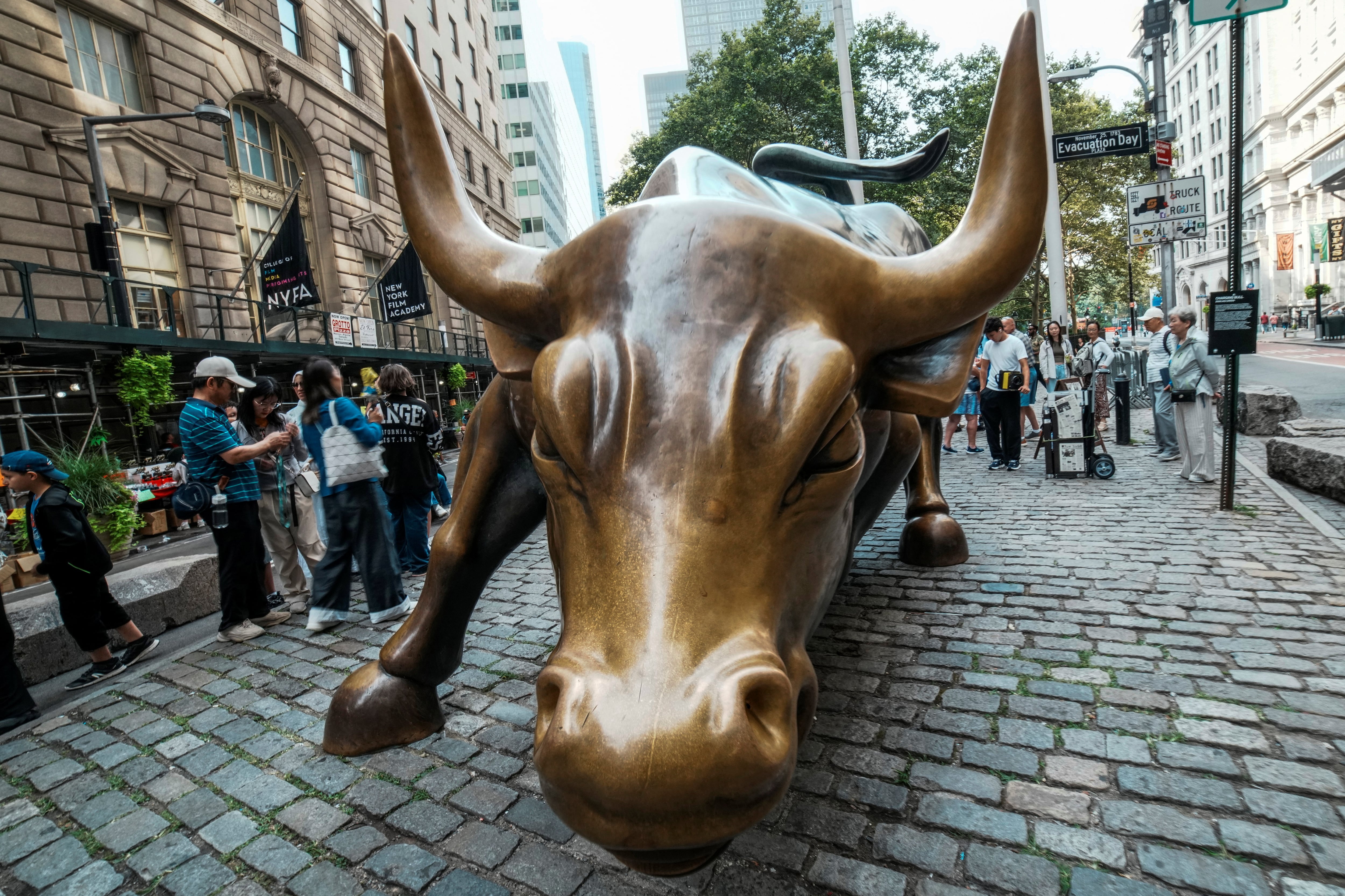 El toro de Wall Street, el jueves.