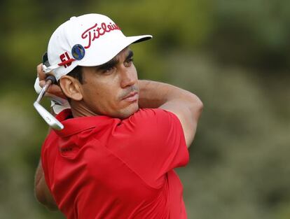 Cabrera-Bello, durante la primera jornada del Open.