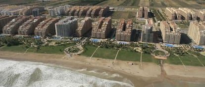 Imagen a&eacute;rea de Marina d&#039; Or en Oropesa de Mar (Castell&oacute;n). 