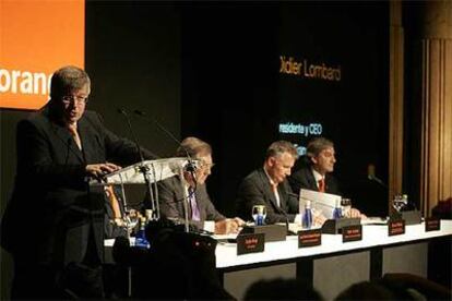 El presidente de France Télécom, Didier Lombard, en la presentación de Orange en Madrid.