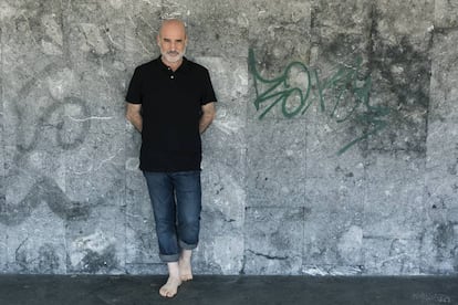 El escritor Fernando Aramburu, en San Sebastián.