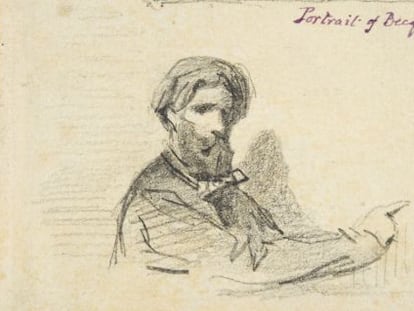 Retrato de Gustavo Adolfo Bécquer, hecho por su hermano Valeriano (1856).