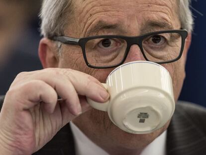 El presidente del Ejecutivo comunitario, Jean-Claude Juncker, en el Parlamento Europeo.