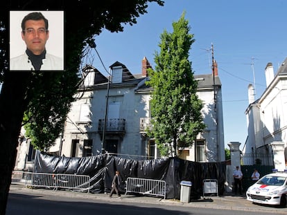 La casa donde residía la familia Dupont, en Nantes, en una imagen de 2011. A la izquierda arriba, un retrato de Xavier Dupont de Ligonnès.