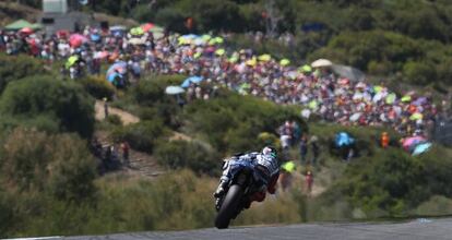 Jorge Lorenzo, al circuit de Jerez.