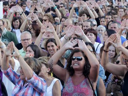 Concentración feminista en Bilbao.