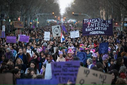 Manifestación del 8-M en 2022 en Madrid
 