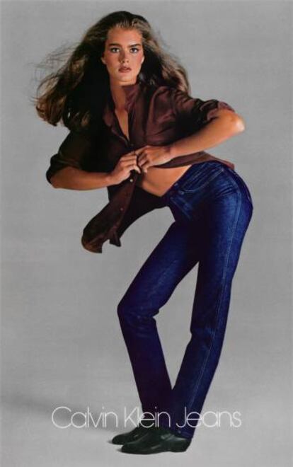 Una de las imágenes de la campaña de Brooke Shields para Calvin Klein de 1981.