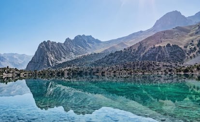 Lago Alaudin, en las montañas Fann (Tayikistán).