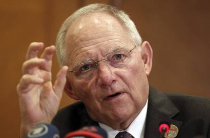 Wolfgang Sch&auml;uble, ministro alem&aacute;n de Finanzas