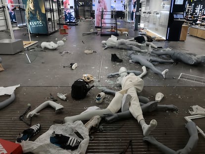 A Philadelphia store after being ransacked last Wednesday, September 27.
