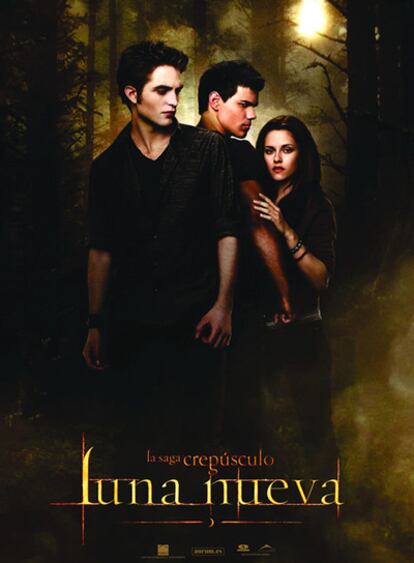 Cartel promocional de 'Luna nueva', la segunda entrega de la la saga 'Crepúsculo'